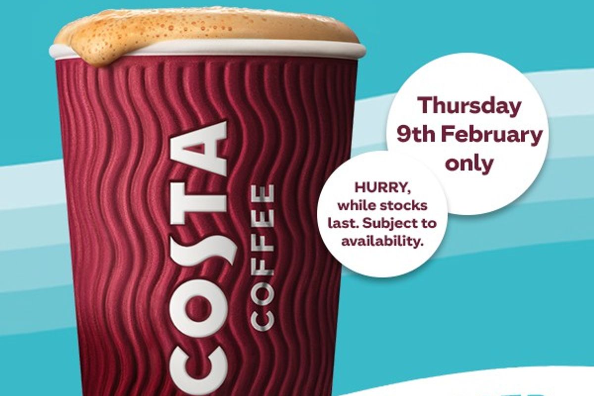 Get  a free cup of Costa at One Stop today