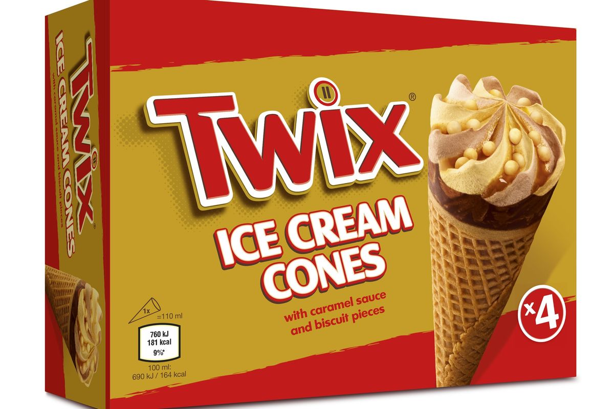 Introducing new Twix ice cream cones