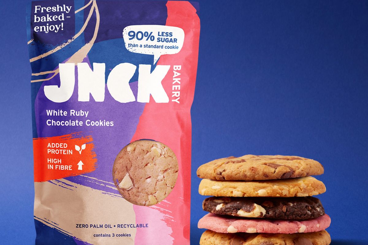 Jnck Bakery launches non-HFSS, 90% less sugar cookie range