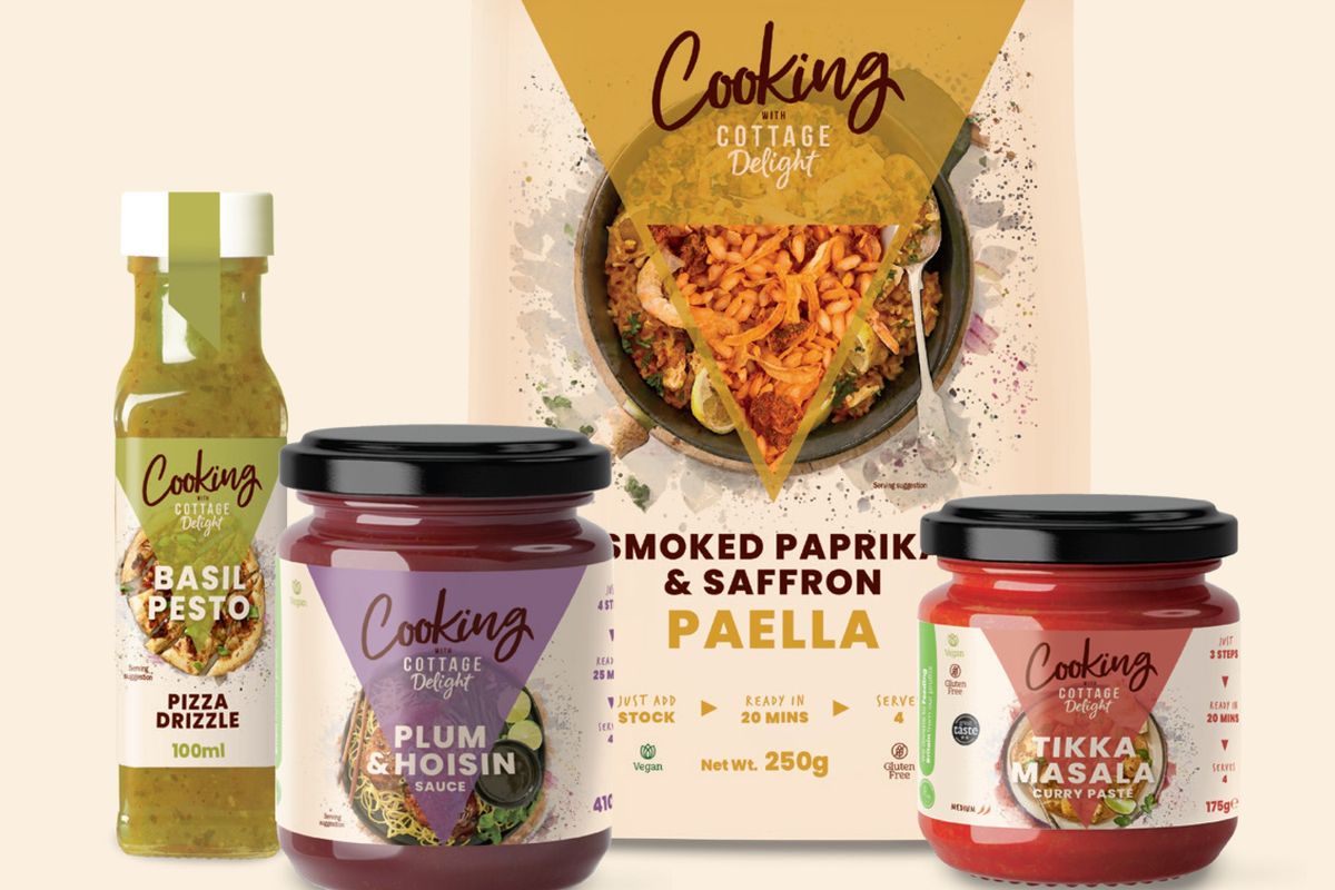 Cottage Delight’s new ‘Cooking With’ range – designed for convenience