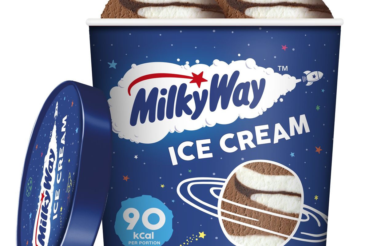 Introducing the new Milky Way ice cream tub
