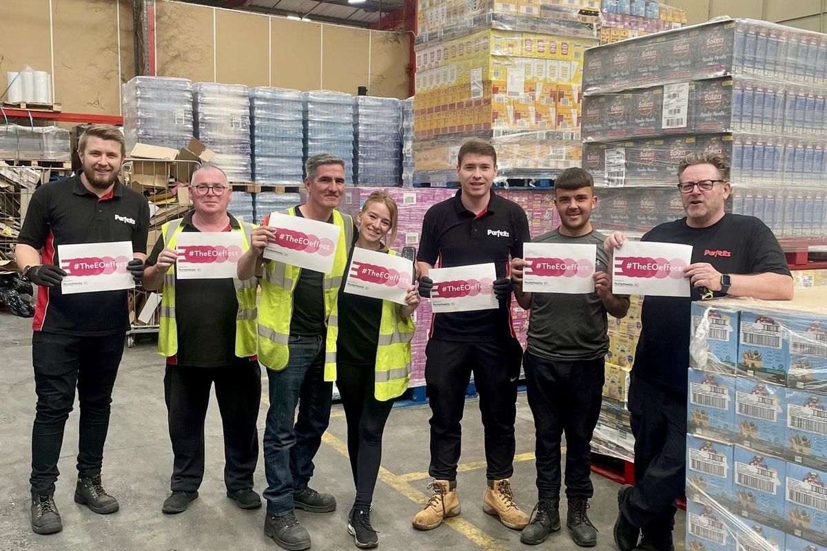 Employees celebrate at Parfetts