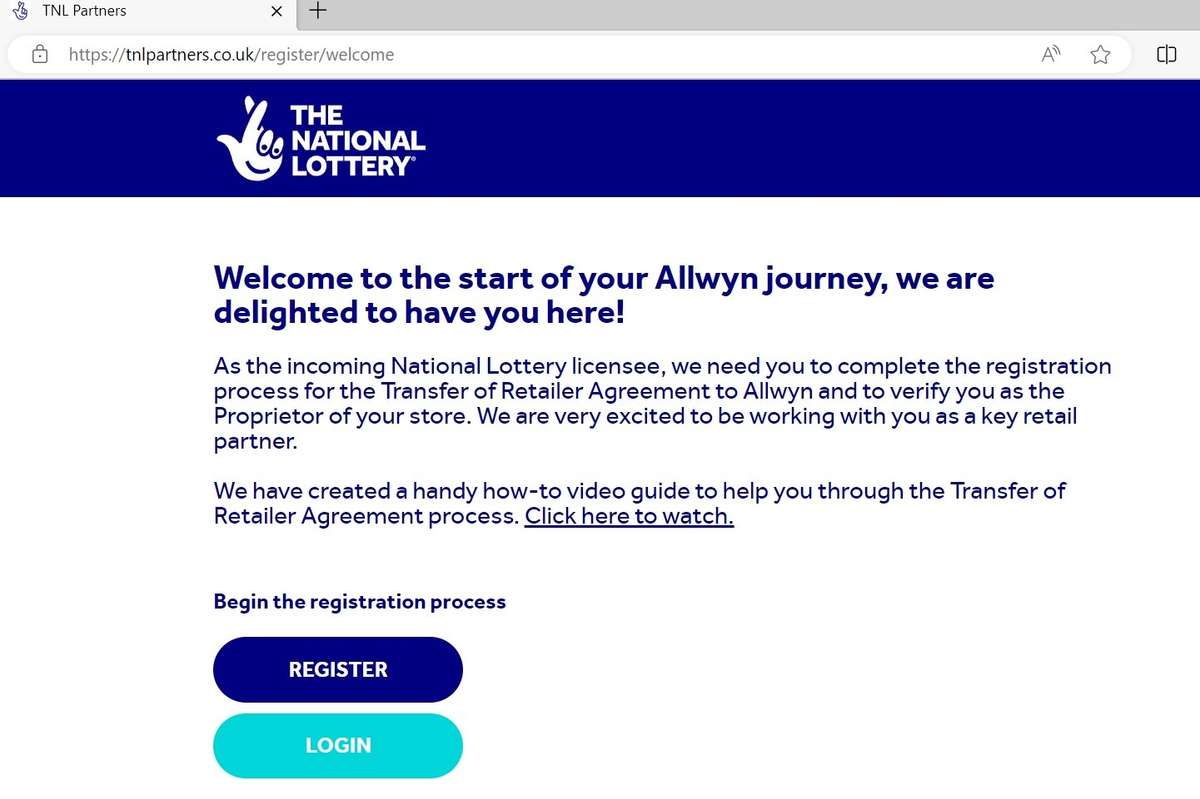 Allwyn's online portal goes live for National Lottery retailers
