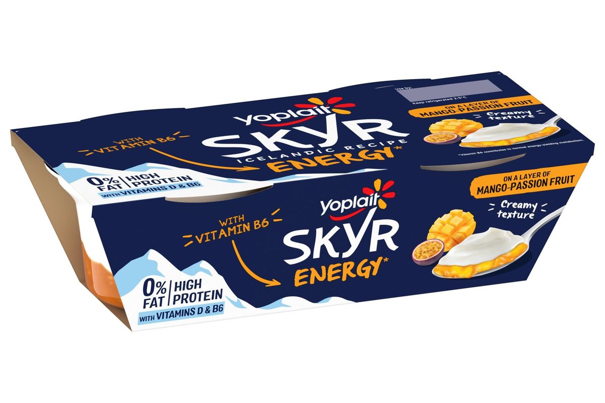 Yoplait launches SKYR Energy with real fruit