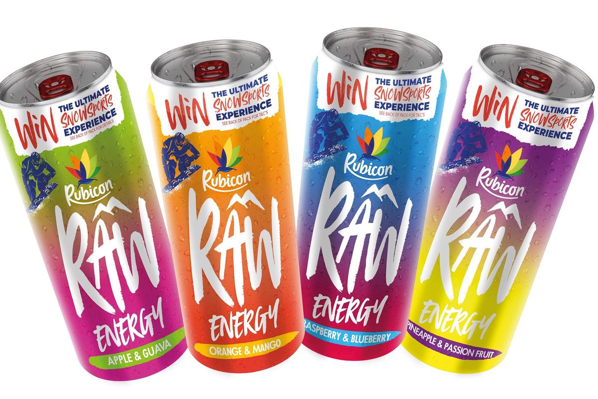 Rubicon Raw drives energy sales with first GB snowsport on-pack promotion