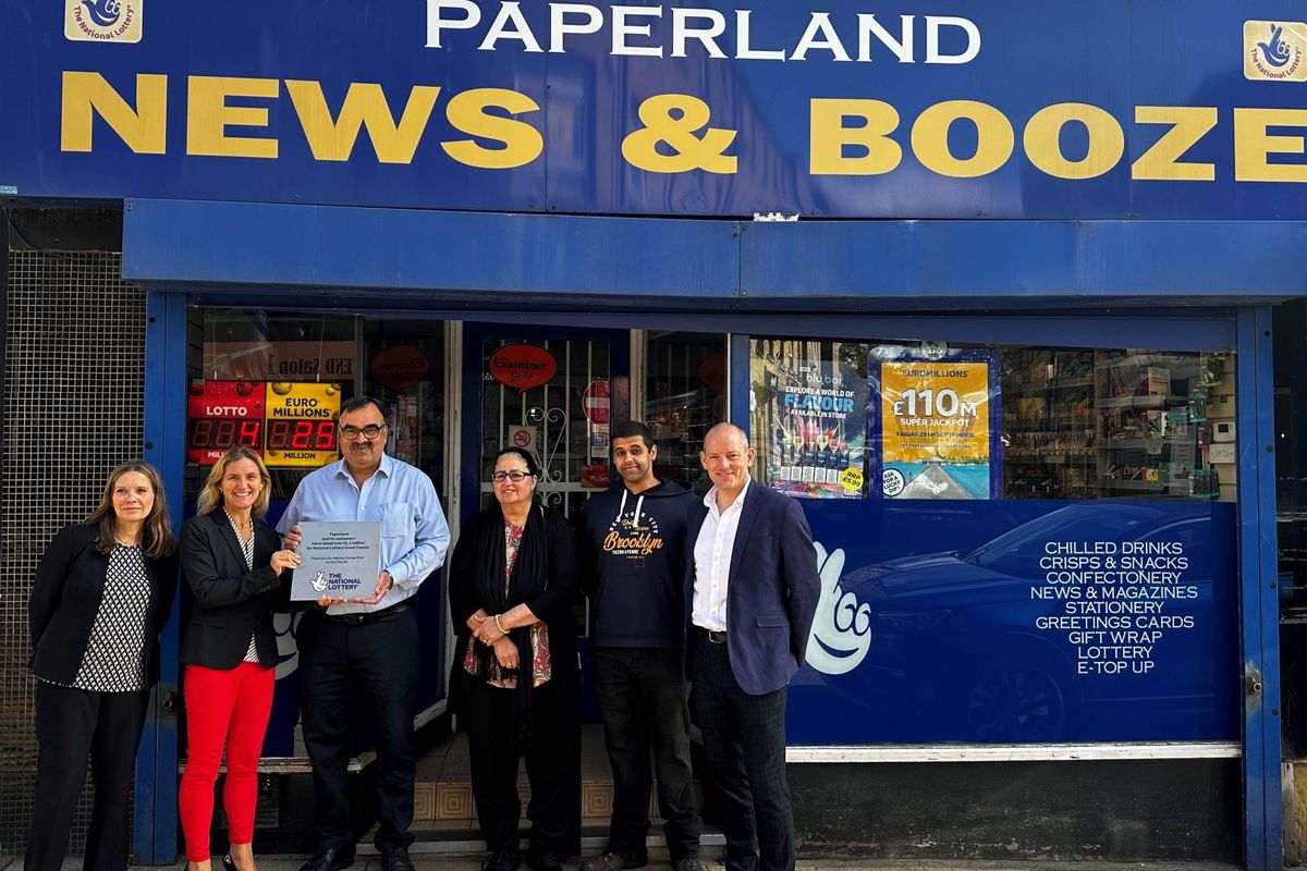 MP congratulates local retailer for raising huge National Lottery Good Causes sum