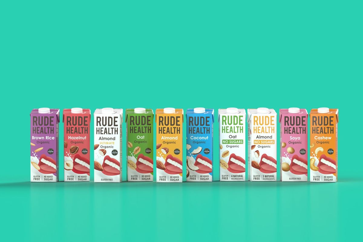 Rude Health reveals fresh new look for dairy-free drink range