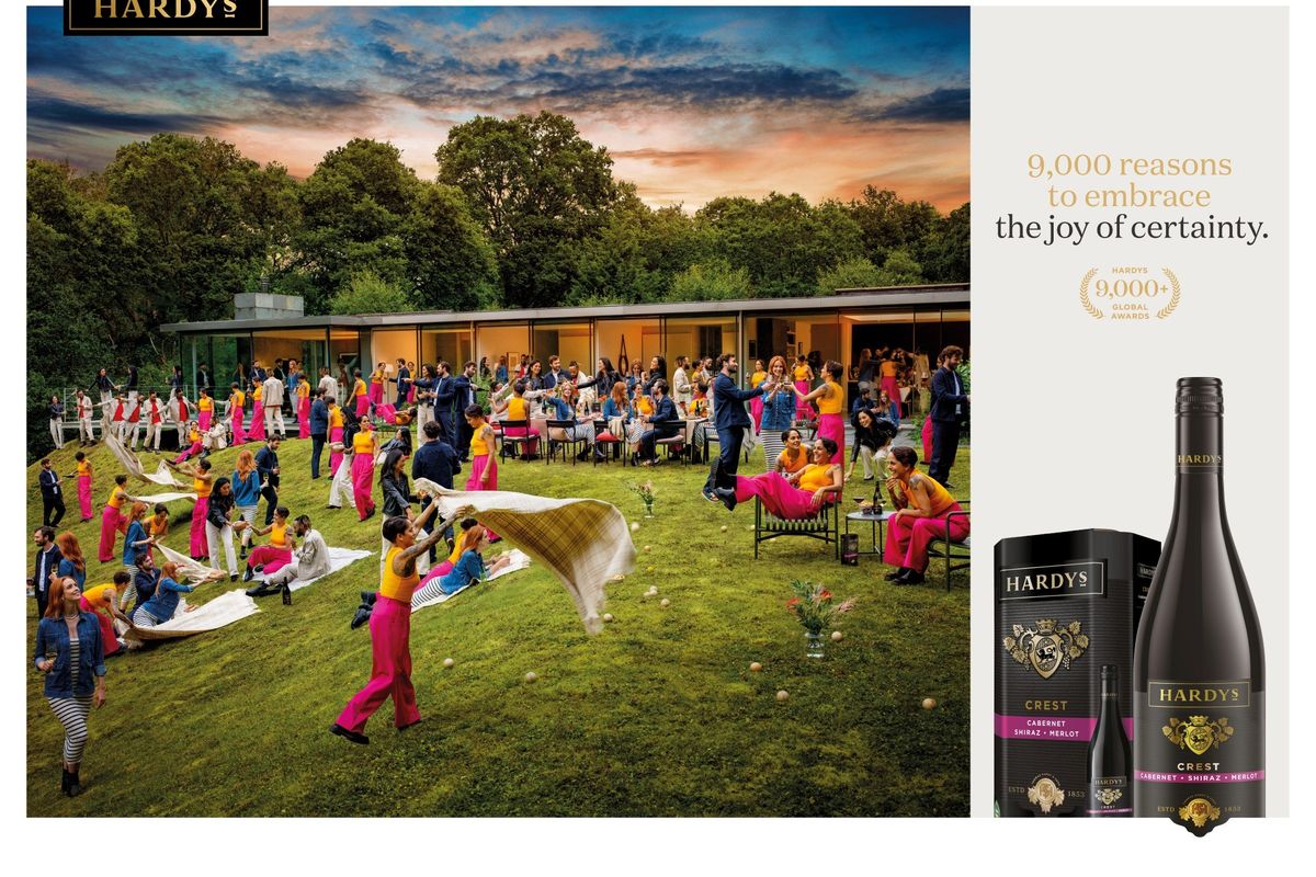 Hardys celebrates with new global creative for wine brand