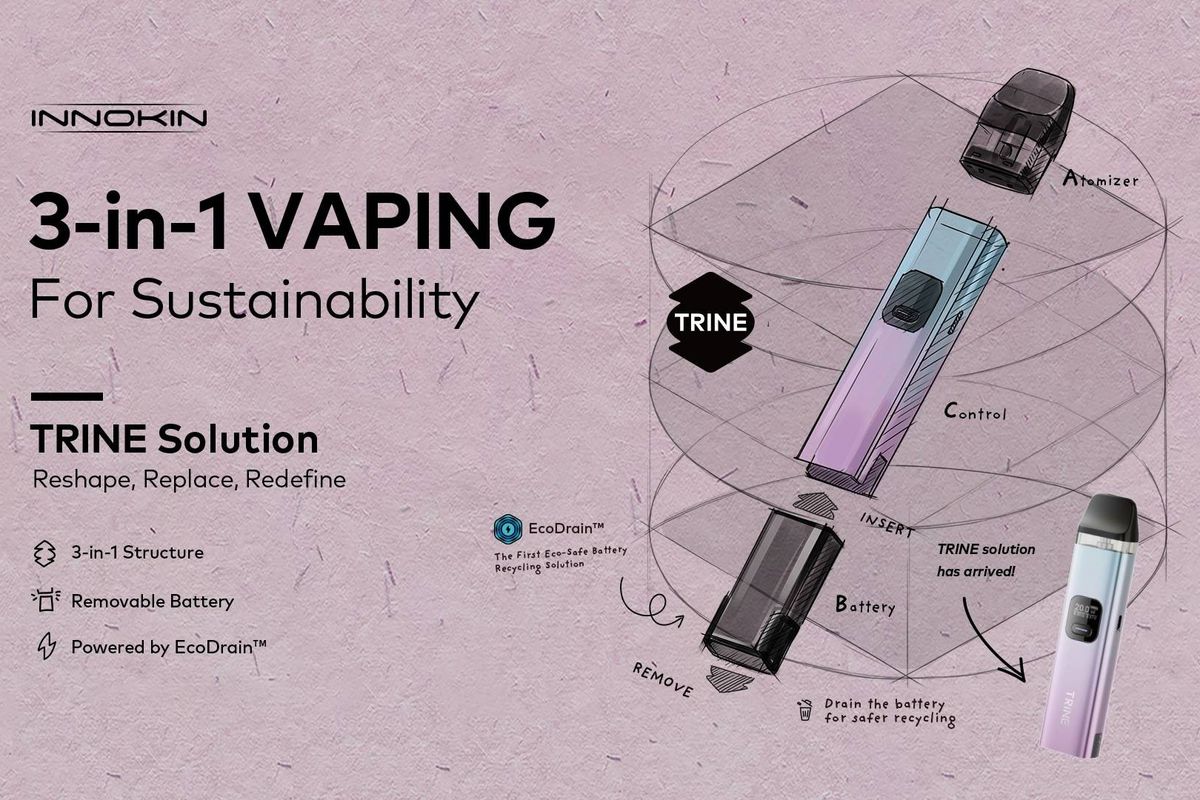 Innokin launches new Trine pod system with 3 in 1 structure