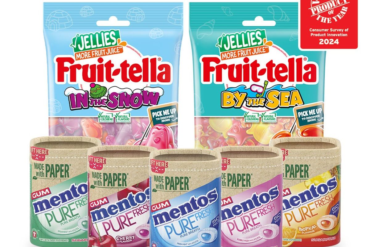 Perfect for PVM: Fruit-Tella and Mentos  both win Product of the Year 2024