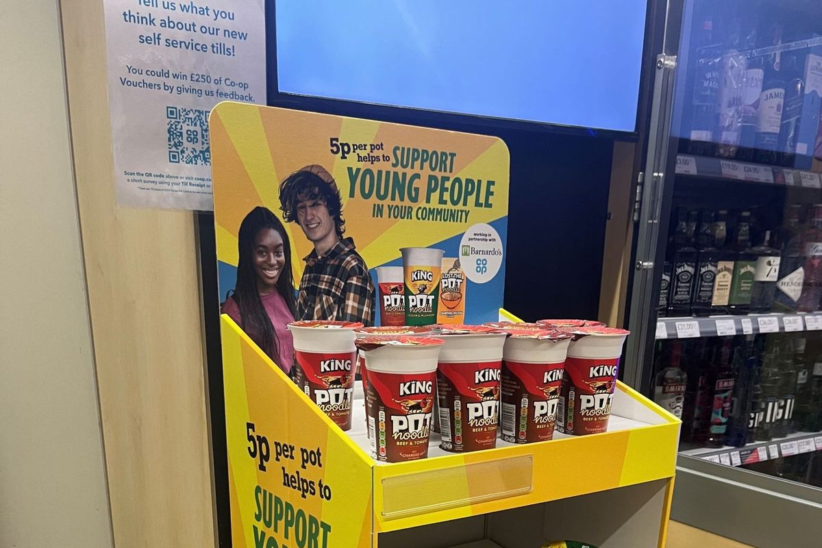 Pot Noodle joins Co-Op and Barnardo’s in charity partnership