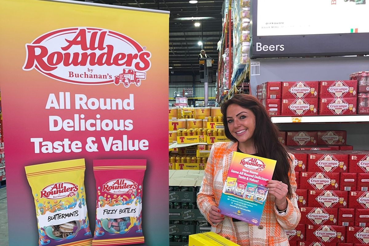 Golden Casket have rebranded its £Onepounders confectionary range as ‘Allrounders’ by Buchanan’s in £1.25 price-marked packs.