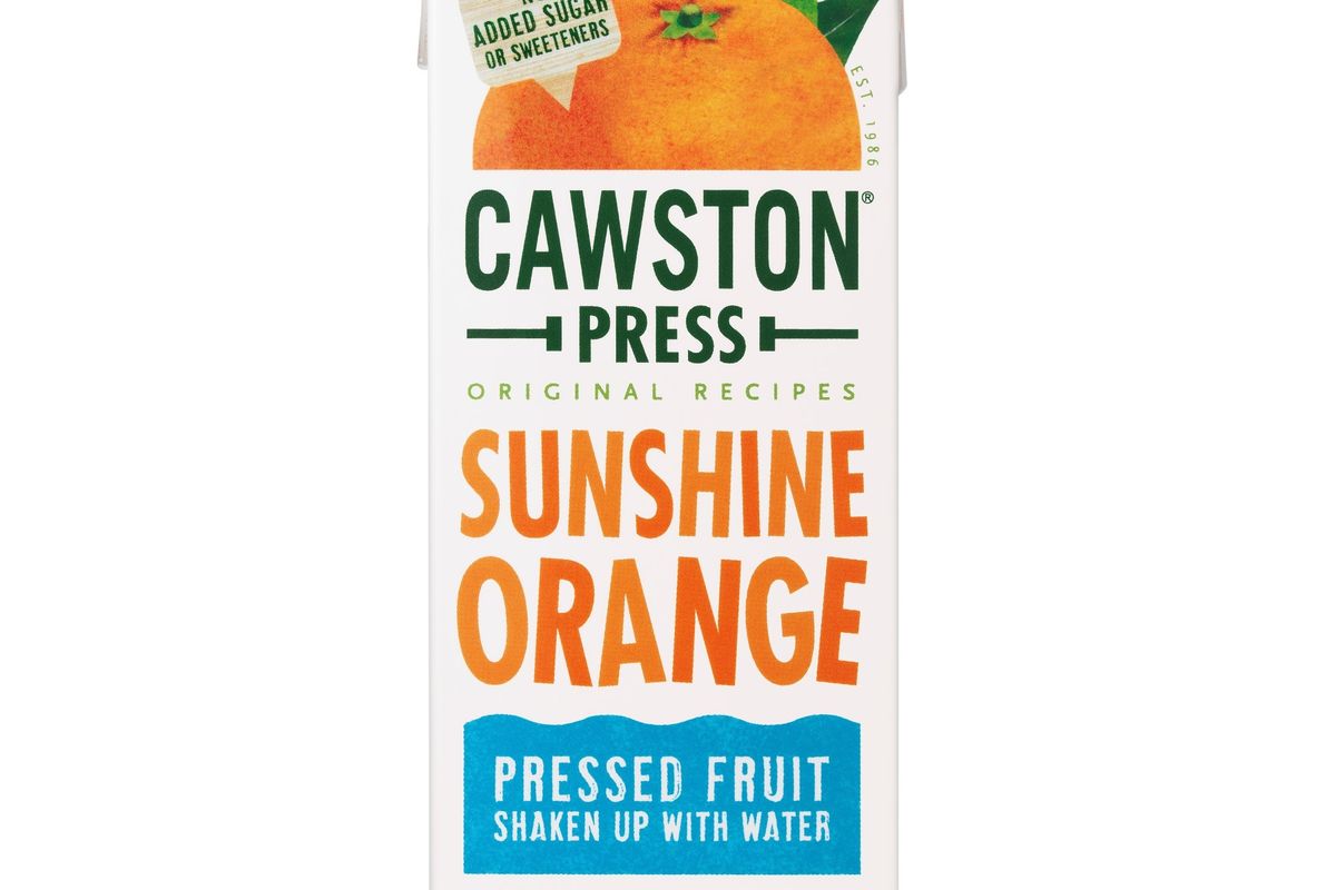 Cawston Press introduces new Sunshine Orange Fruit Water