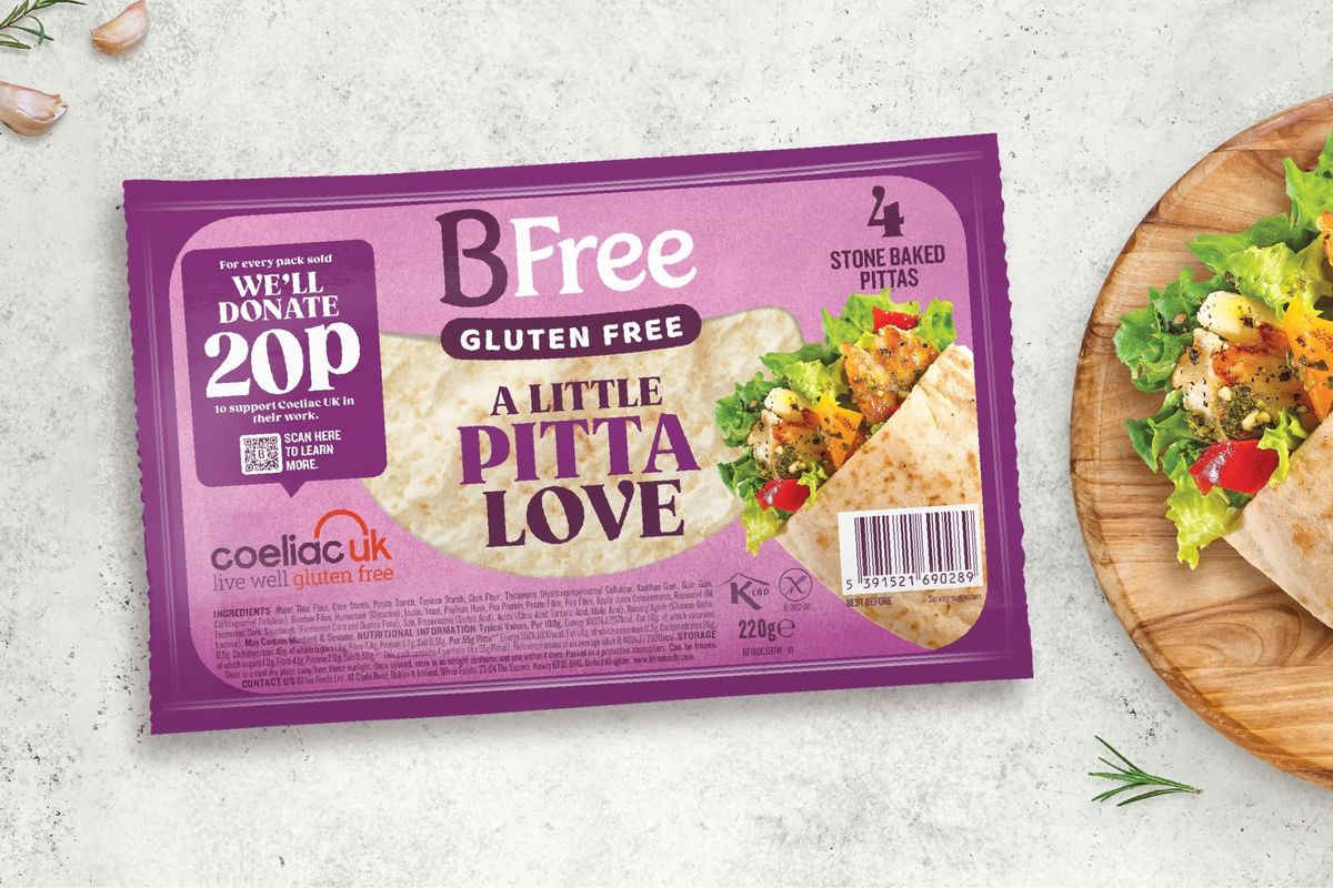 BFree supports Coeliac UK with donations from limited-edition packs