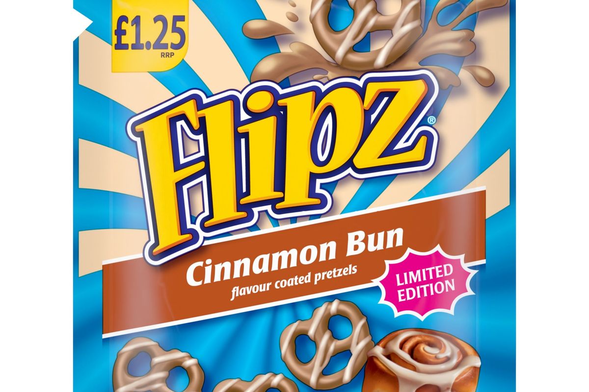 Flipz launches limited edition cinnamon bun flavour