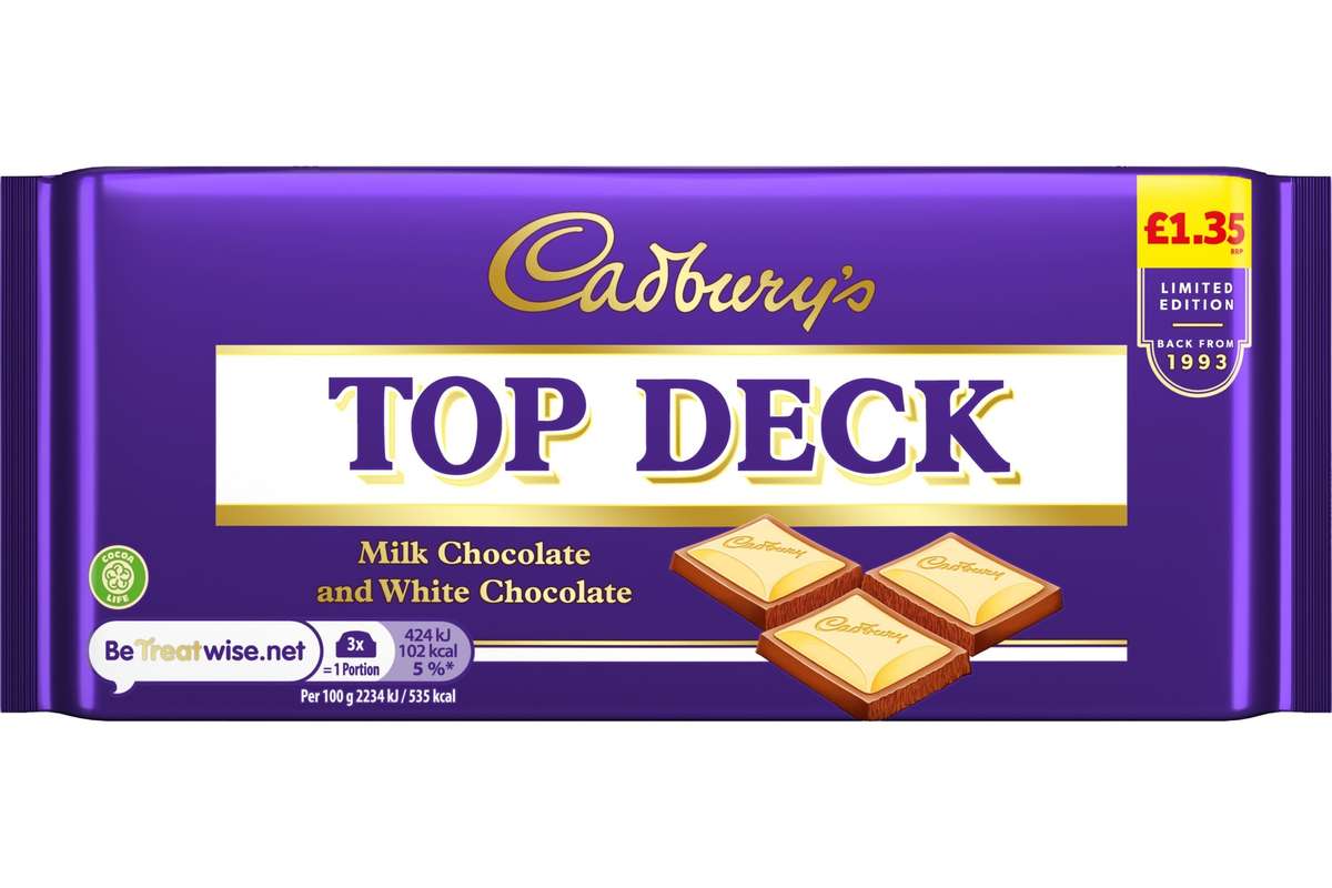 Cadbury announces Top Deck relaunch in 200th anniversary celebrations