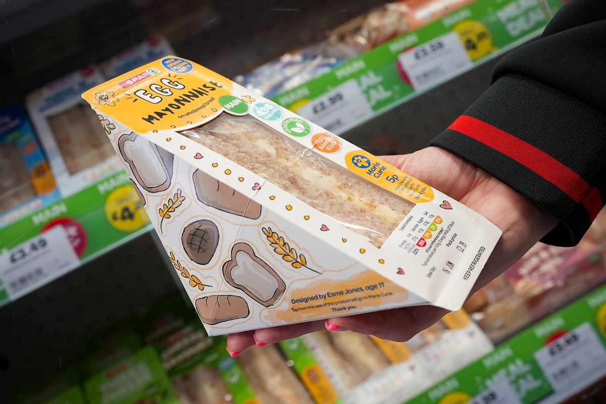 Esme’s 'egg-cellent' design wins SPAR-Marie Curie sandwich competition