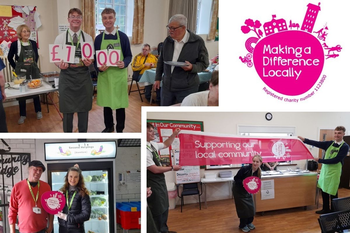 Stamford Nisa Local donates £1,000 to food charity