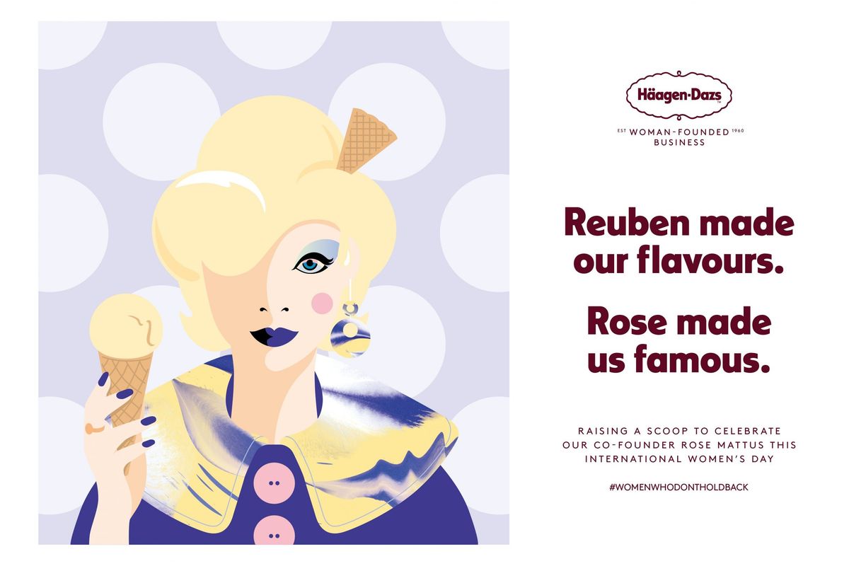Häagen-Dazs honours its unsung female founder on International Women’s Day