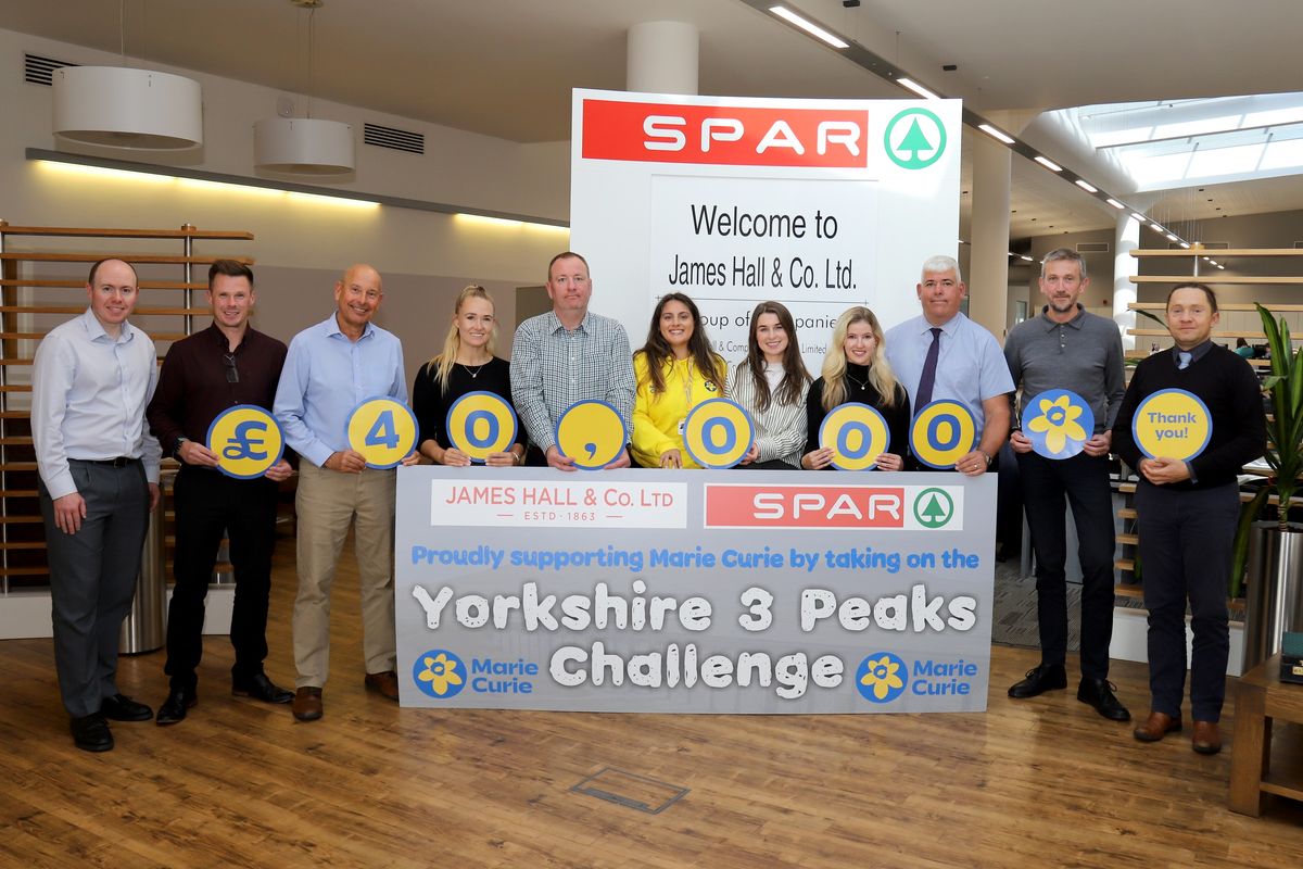 SPAR Northern Guild charity challenge raises £40,000 for Marie Curie