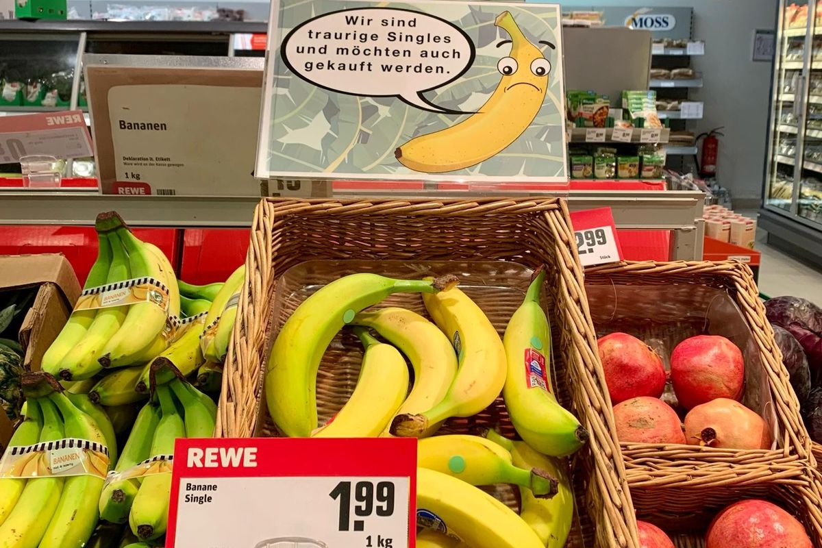 Banana Appeal: How ‘sad singles’ signage boosts sales and fights food waste