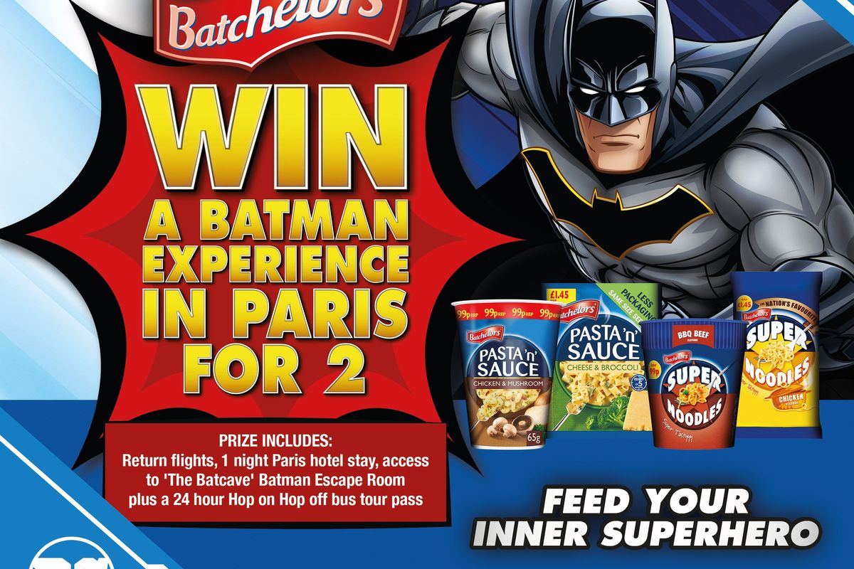 Batchelors teams up with DC for retailer Batman competition