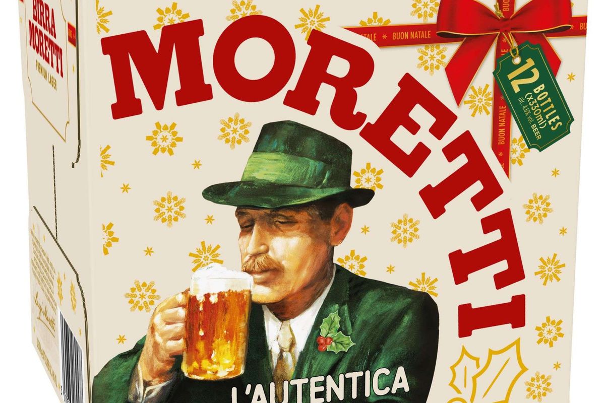Birra Moretti packaging refresh and £2.4m festive campaign