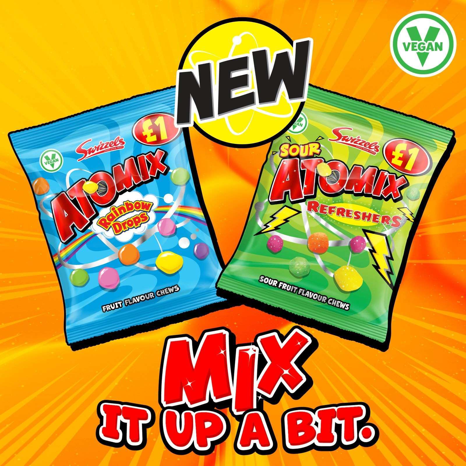 Swizzels unveils new £1 PMP Atomix range