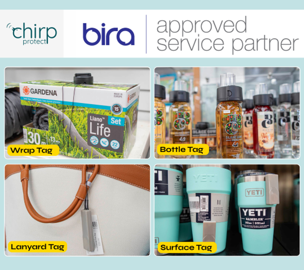 Chirp Protect named Bira’s preferred partner for security tags