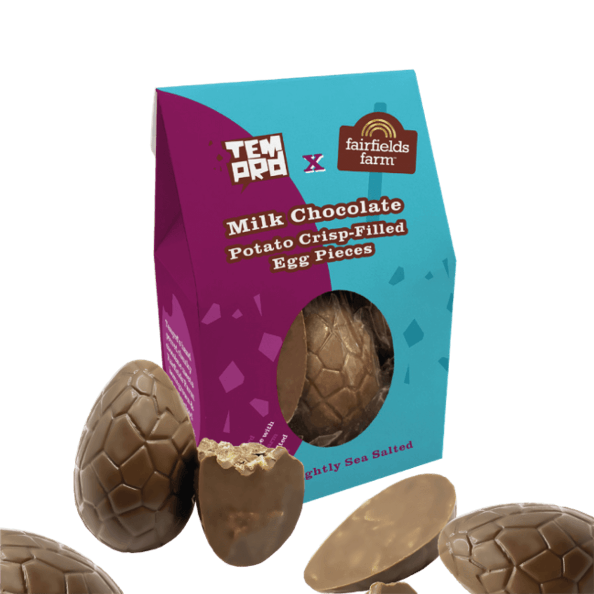 Fairfields Farm chocolate and crisp-filled Easter eggs