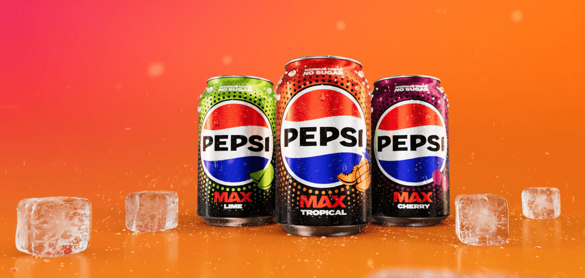 Pepsi MAX adds tropical touch, bold redesign
