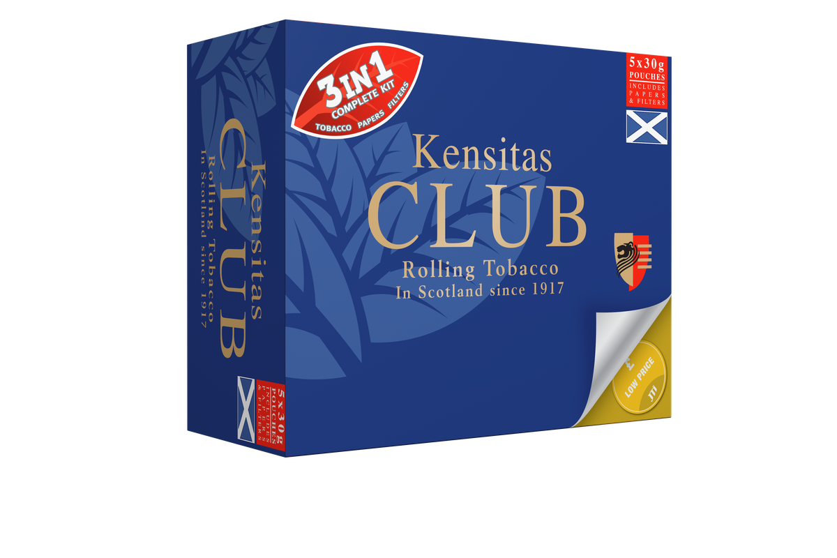 Lower RRP for Kensitas Club Rolling Tobacco range