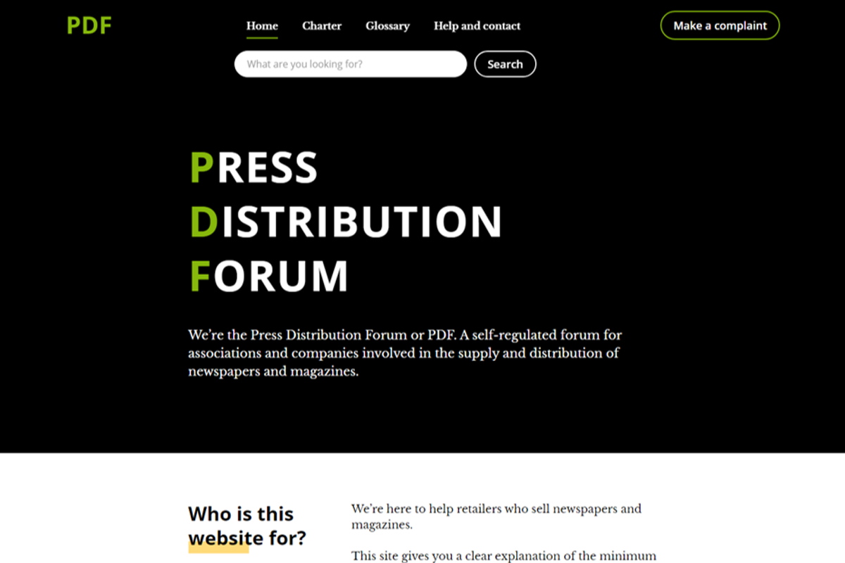 Press Distribution Forum releases updated Press Distribution Charter
