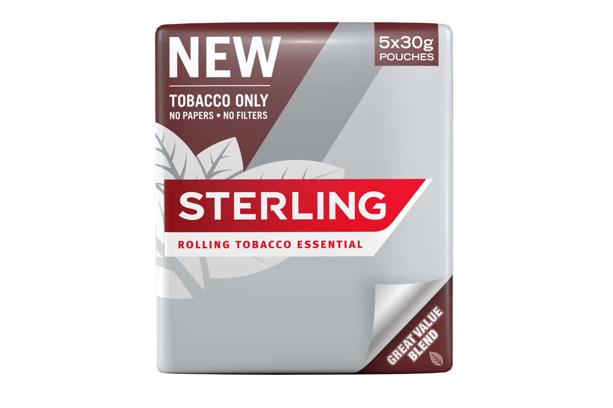 JTI launches Sterling Rolling Tobacco Essential 30g