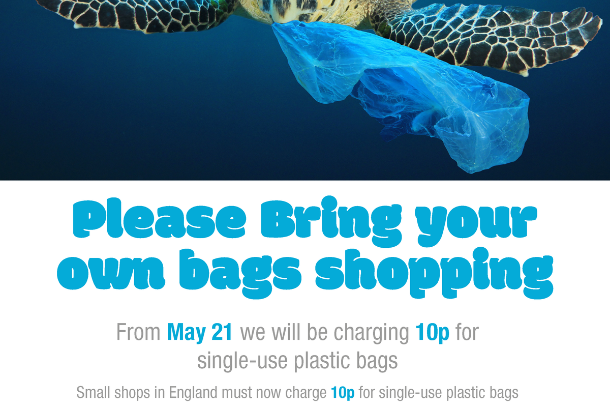 NFRN produces posters for forthcoming carrier bag charge