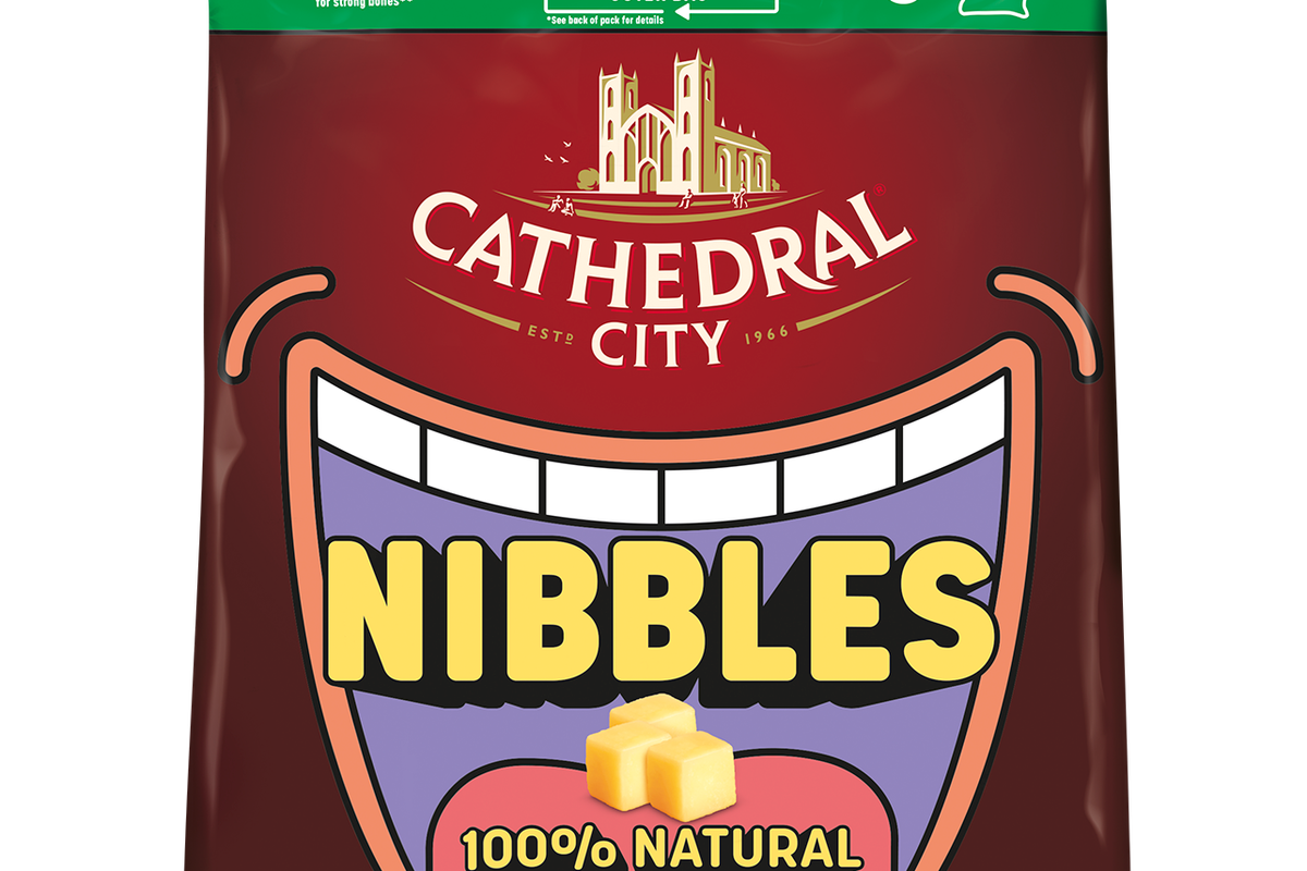 Cathedral City refreshes Nibbles line - new design, recyclable bag