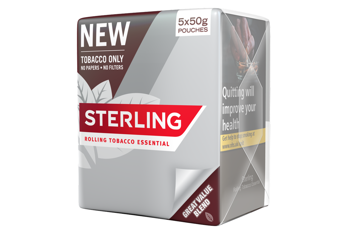 JTI: new value RRP Sterling Essential 50g