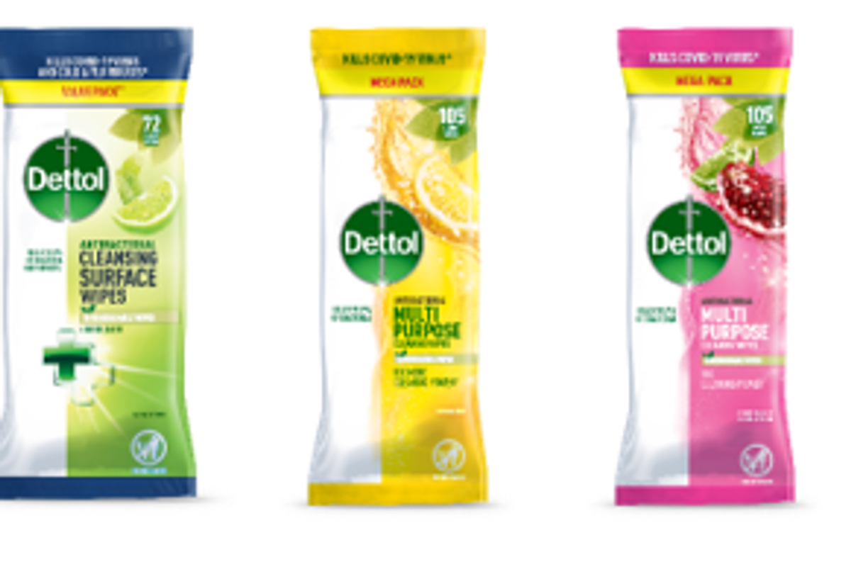 Dettol's disinfection wipe portfolio is now biodegradable