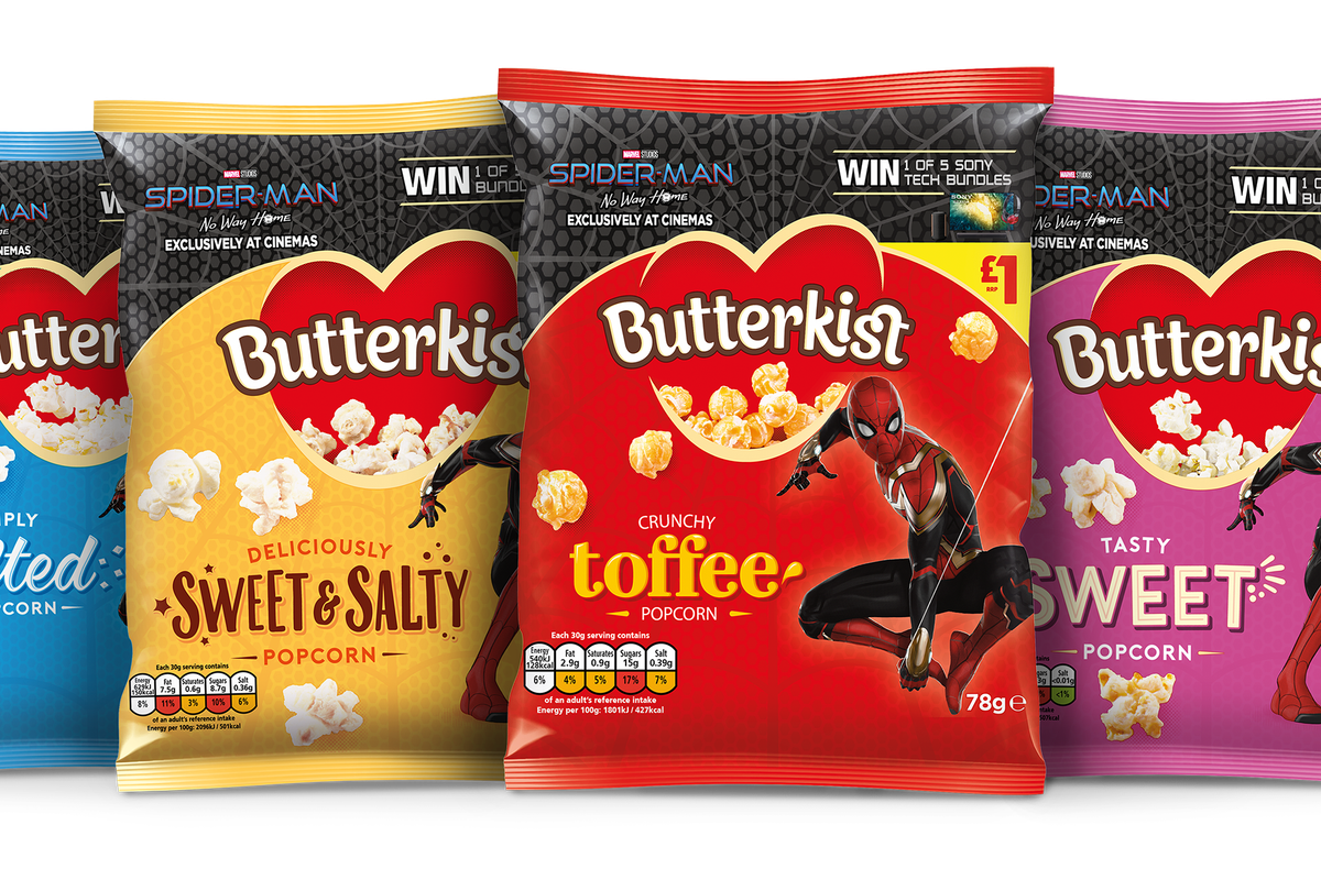 KP Snacks announces Butterkist collaboration upcoming Spider-Man movie