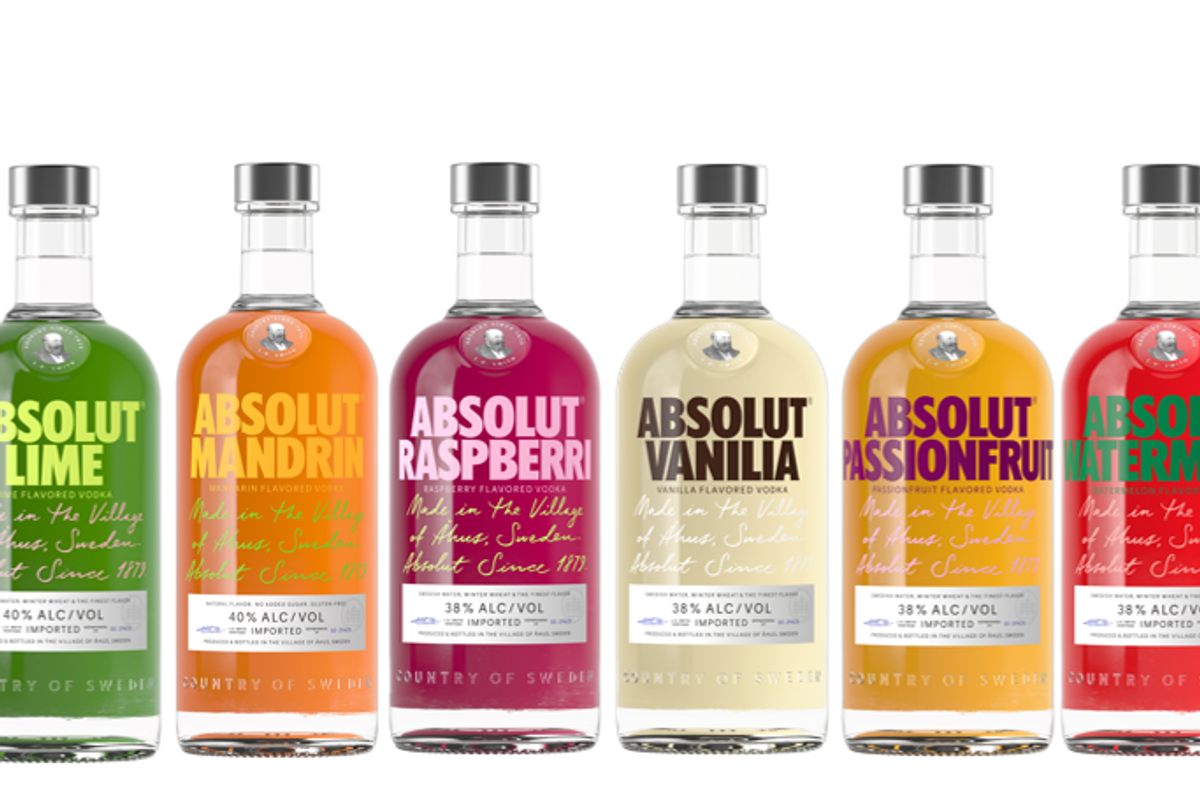 Absolut Vodka biggest-ever design, flavour shake-up