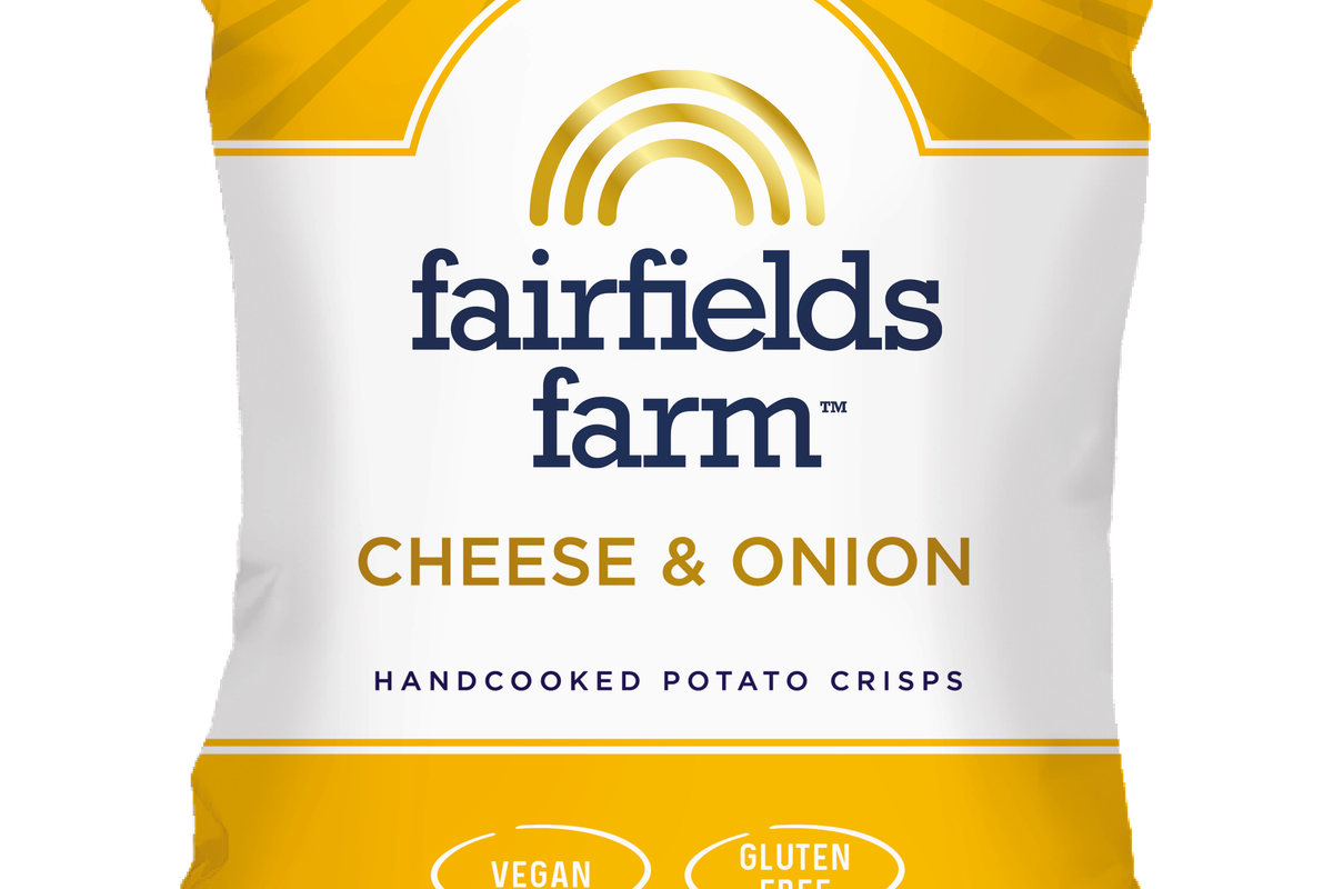 Fairfields Farm Goes 100% Vegan with new Vegan Cheese & Onion crisps