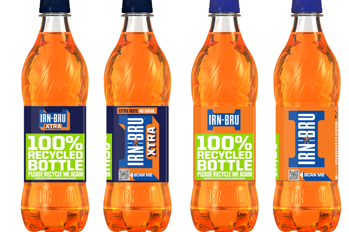 AG Barr goes 100% recycled for 500ml IRN-BRU and Rubicon