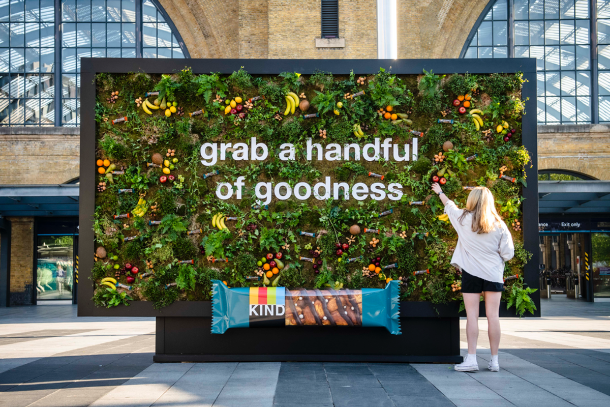 KIND launches Grab & Go billboard in London