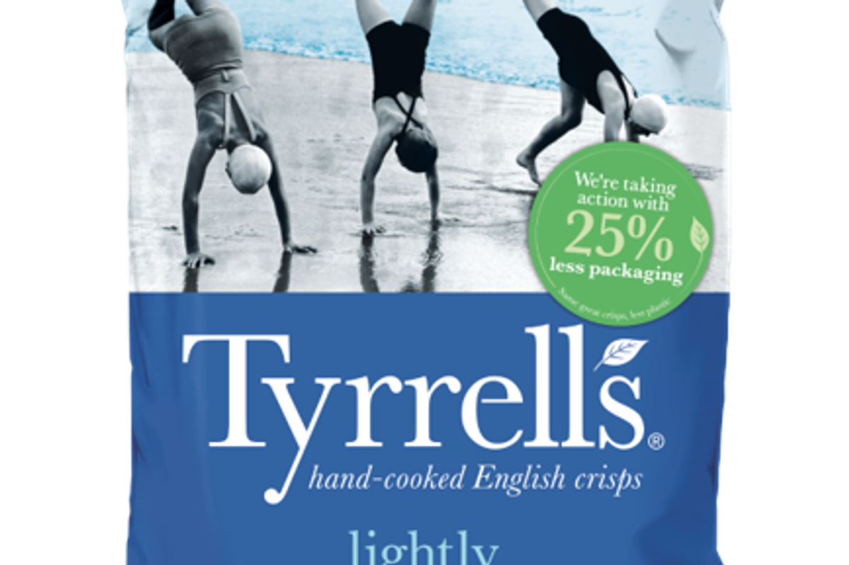 Tyrrells crisps saves 113 tonnes of plastic by chopping packaging by 25%