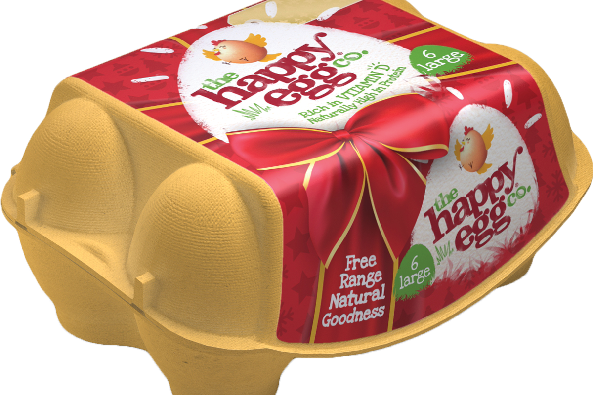 Noble Foods unwraps limited-edition Christmas packaging for the happy egg co.