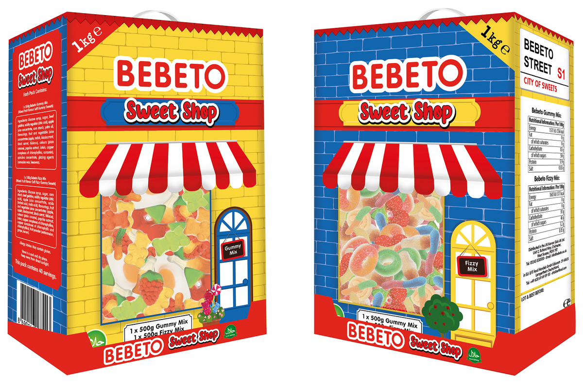 Bebeto enters Xmas confectionery market with 1KG 'Bebeto Sweet Shop'