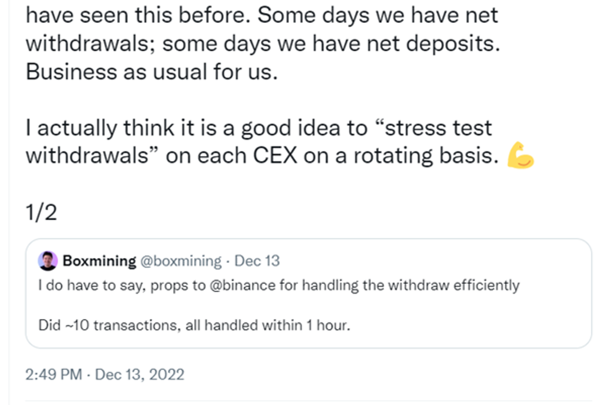 Binance is facing a high record of customers withdrawals