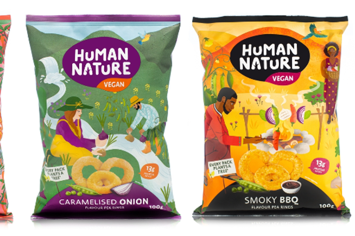 Human Nature plant-based snacks to be launched in the UK