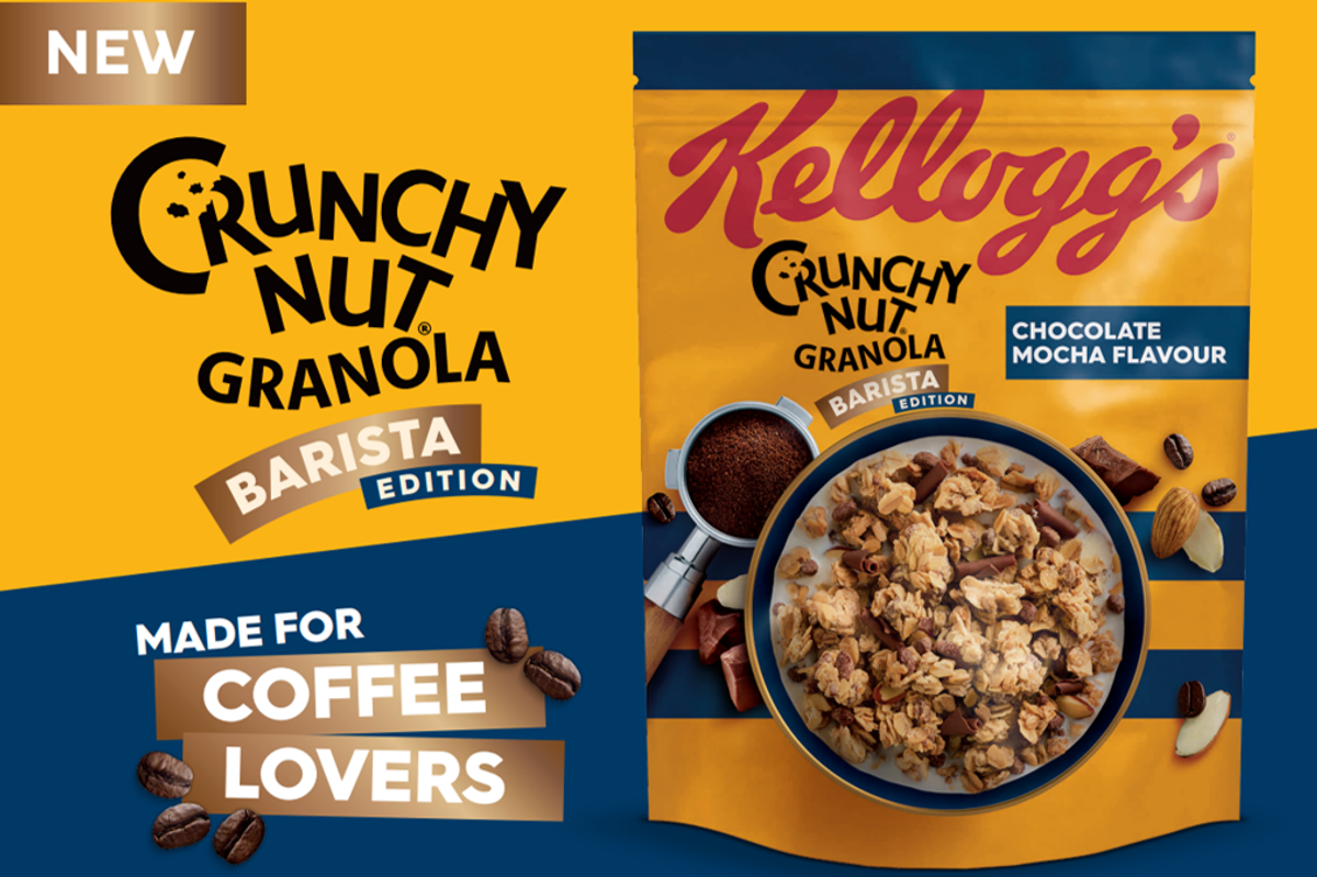 Kellogg’s Crunchy Nut Granola launches new Barista Edition in Chocolate Mocha Flavour