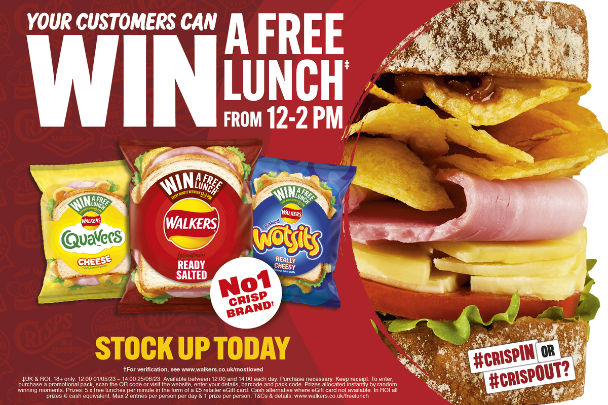 Walkers: chance to win free lunch with on-pack promo